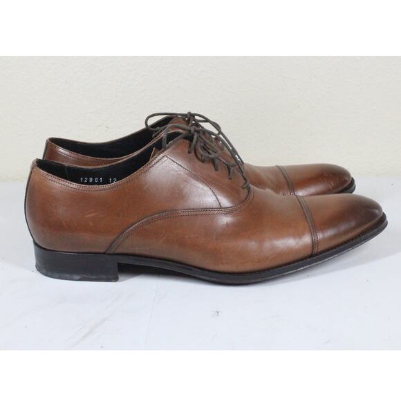 To Boot New York Brandon Cap Toe Oxford Cognac Brown Size 12